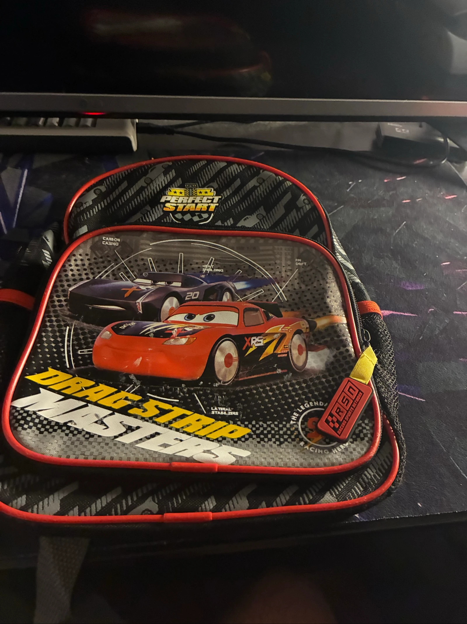 Disney Cars kinderrugzak – Zwart/Rood – Goede staat – photo 2